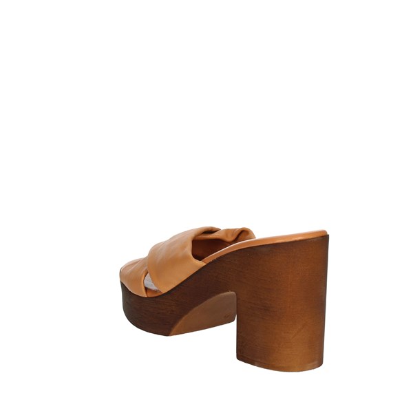 Cinzia Soft Shoes Heeled Slippers Brown leather IAF282974