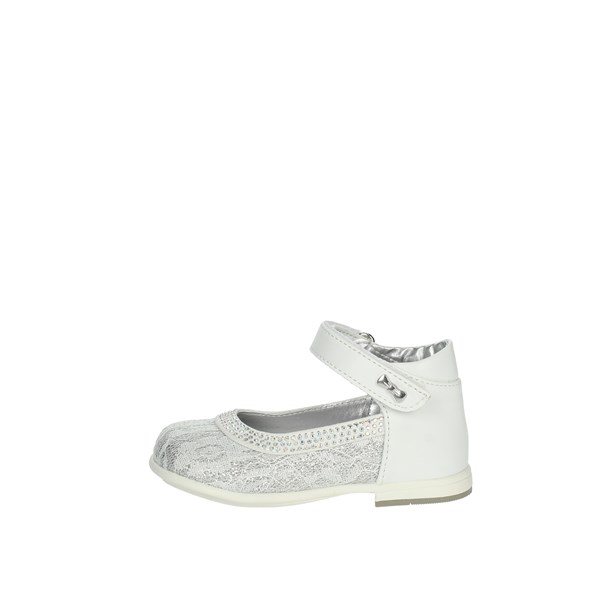 Asso Shoes Ballet Flats White/Silver AG-14640
