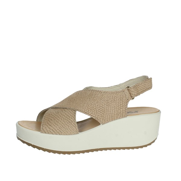 Imac Shoes Platform Sandals Beige 357570