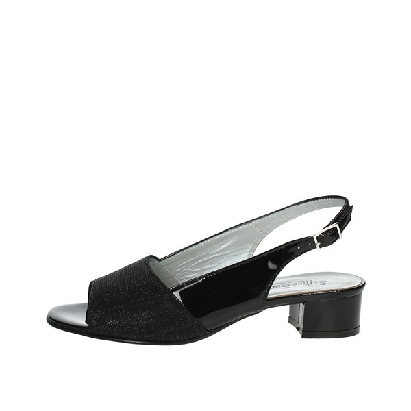Soffice Sogno Shoes Heeled Sandals Black 23633