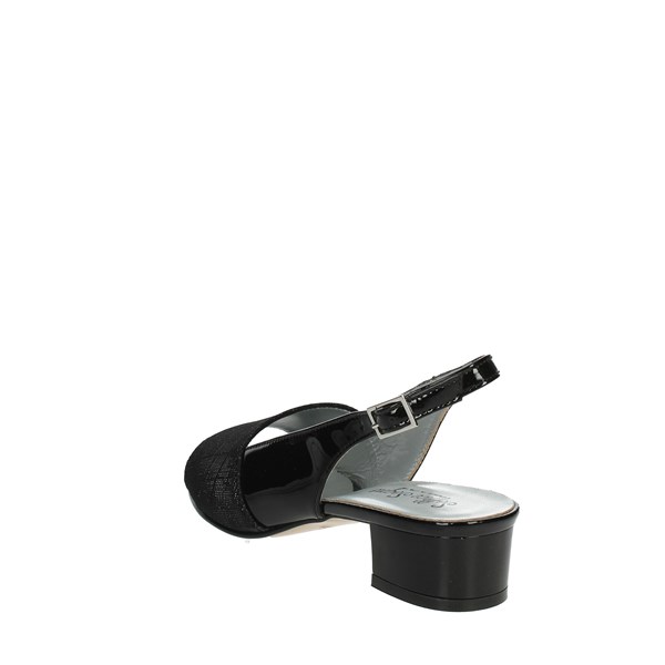 Soffice Sogno Shoes Heeled Sandals Black 23633