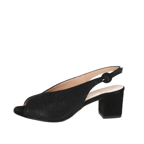 Soffice Sogno Shoes Heeled Sandals Black 23700