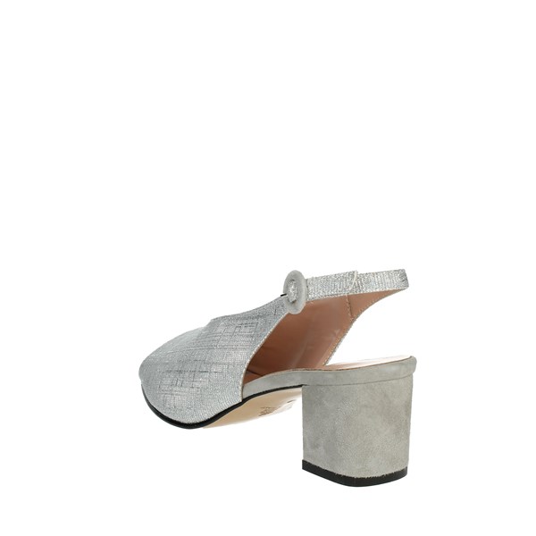 Soffice Sogno Shoes Heeled Sandals Silver 23700