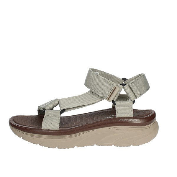 Skechers Shoes Flat Sandals Brown Taupe 237376