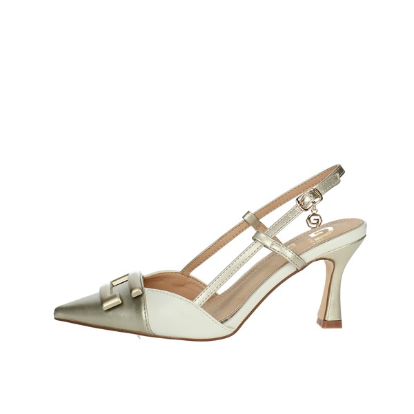 Gold & Gold Shoes Pumps White/Gold GD580