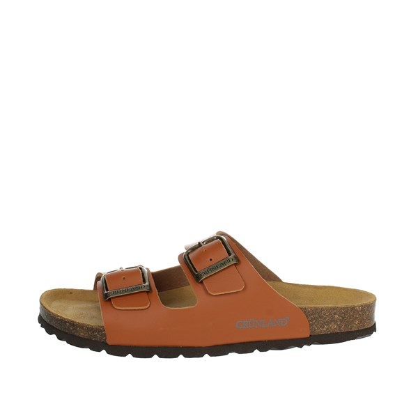 Grunland Shoes Flat Slippers Brown leather CB9952-40