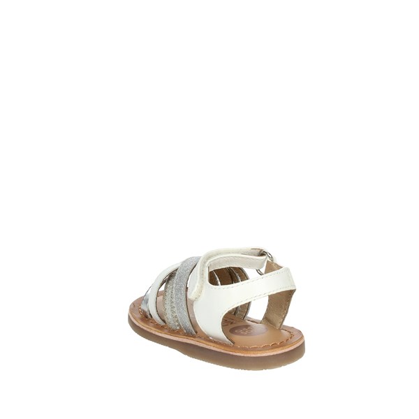 Gioseppo Shoes Flat Sandals White/Silver 68297