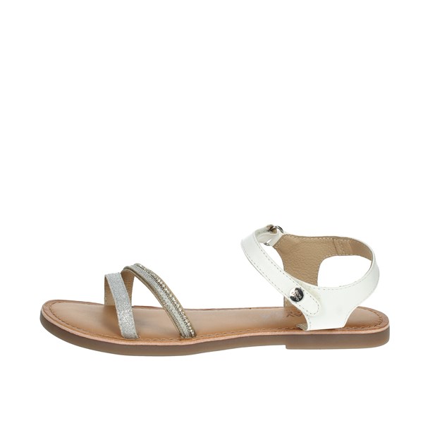 Gioseppo Shoes Flat Sandals White/Silver 68305