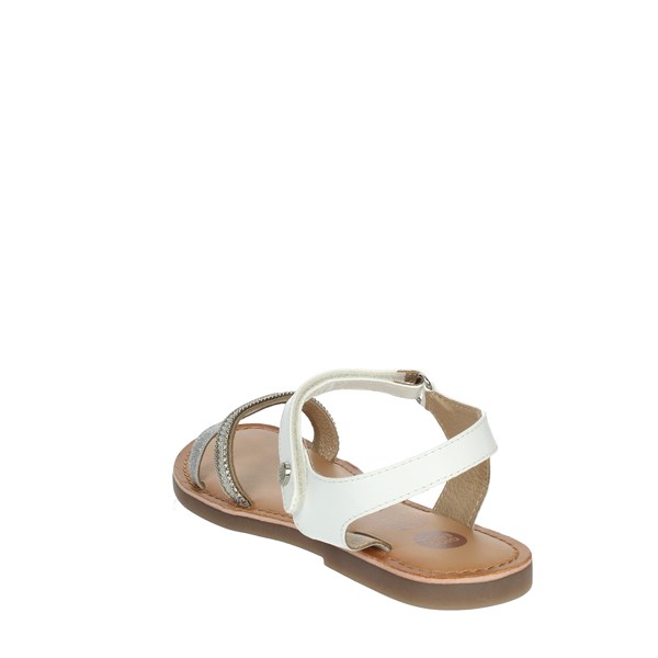 Gioseppo Shoes Flat Sandals White/Silver 68305