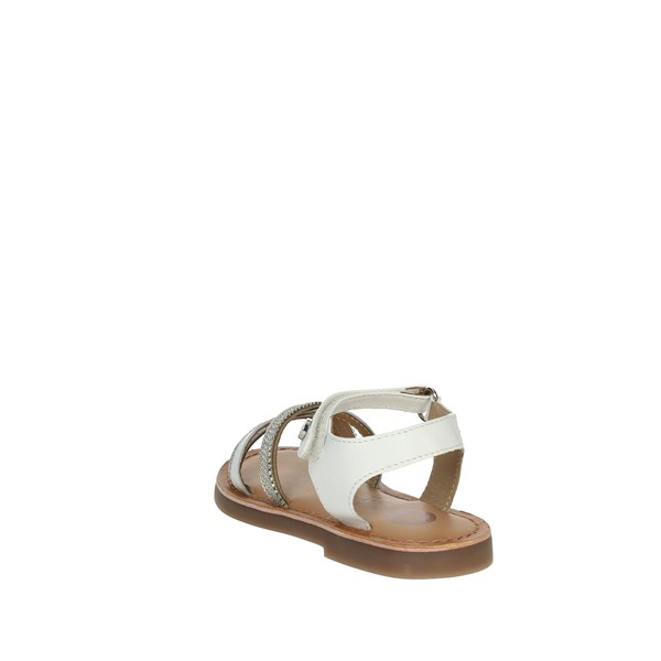 Gioseppo Shoes Flat Sandals White/Silver 68299