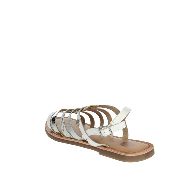 Gioseppo Shoes Flat Sandals White/Silver 68714