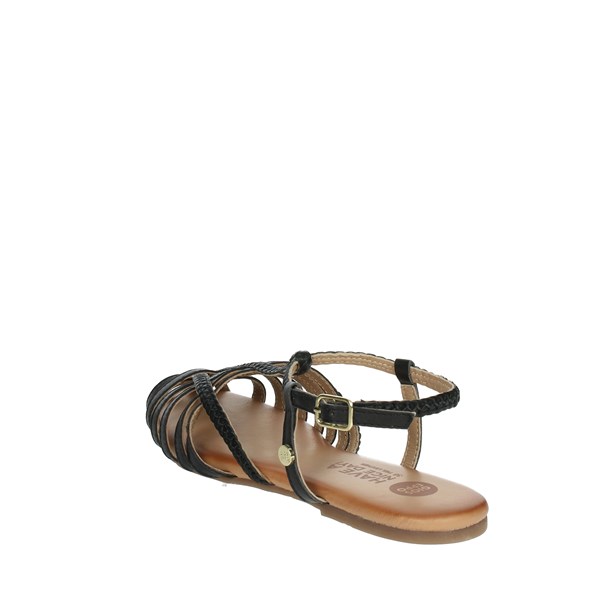 Gioseppo Shoes Flat Sandals Black 69057