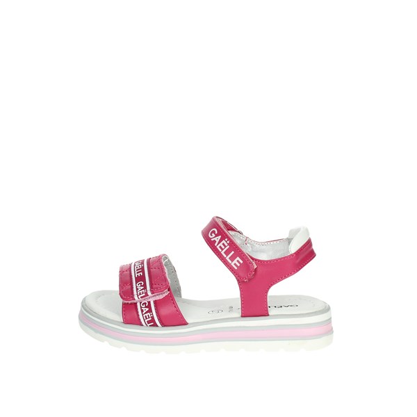 Gaelle Paris Shoes Flat Sandals Fuchsia G-1880