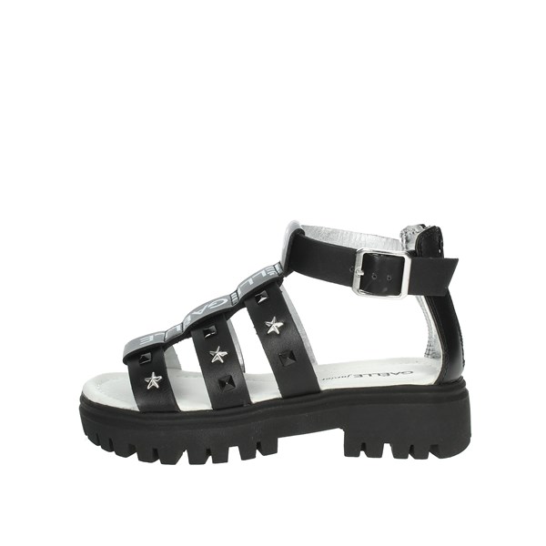 Gaelle Paris Shoes Flat Sandals Black G-1892