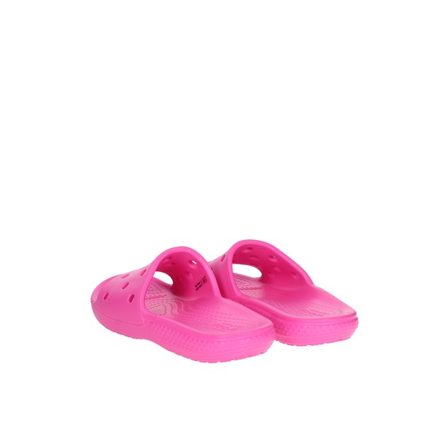 Crocs Shoes Flat Slippers Fuchsia 206396-6QQ