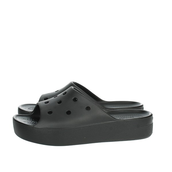 Crocs Shoes Platform Slippers Black 208180-001
