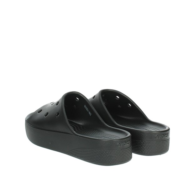 Crocs Shoes Platform Slippers Black 208180-001
