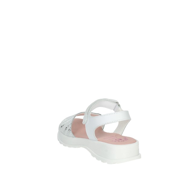 Pablosky Shoes Flat Sandals White/Silver 416600