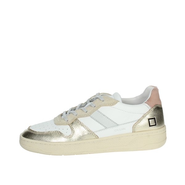 D.a.t.e. Shoes Sneakers White/Gold W371-C2-LM-WM