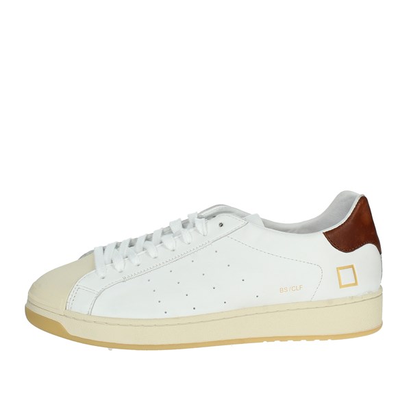 D.a.t.e. Shoes Sneakers White/Brown leather M371-BA-CA-HW
