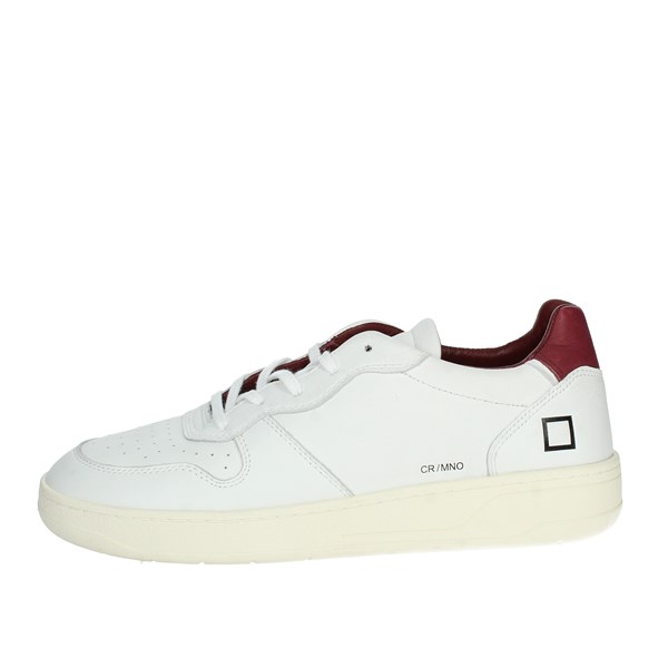 D.a.t.e. Shoes Sneakers White/Burgundy M371-CR-MN-WX