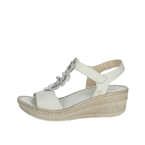 Riposella Shoes Platform Slippers White ILENIA