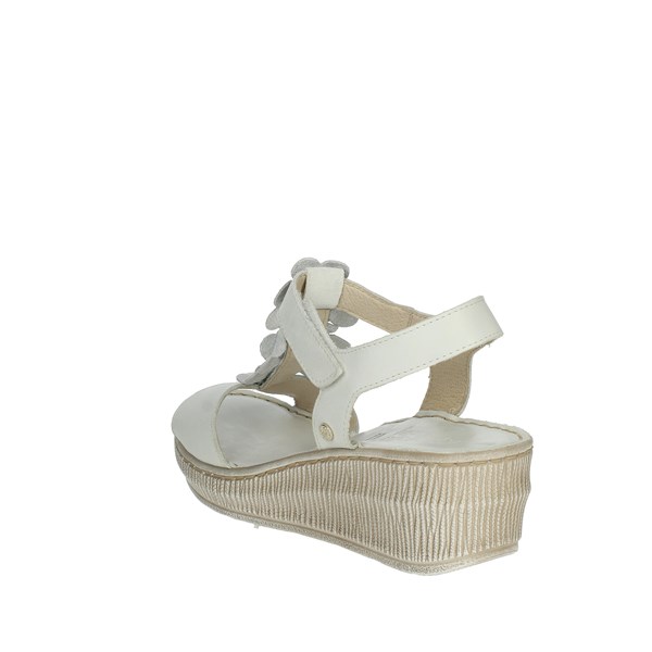 Riposella Shoes Platform Slippers White ILENIA