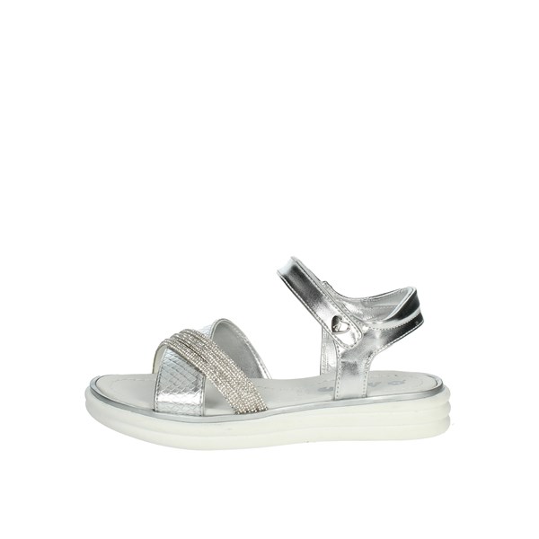 Asso Shoes Flat Sandals Silver AG-14922