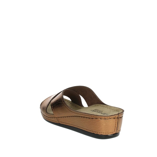 Riposella Shoes Flat Slippers Bronze  15017