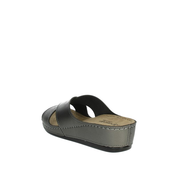 Riposella Shoes Flat Slippers Charcoal grey 15017