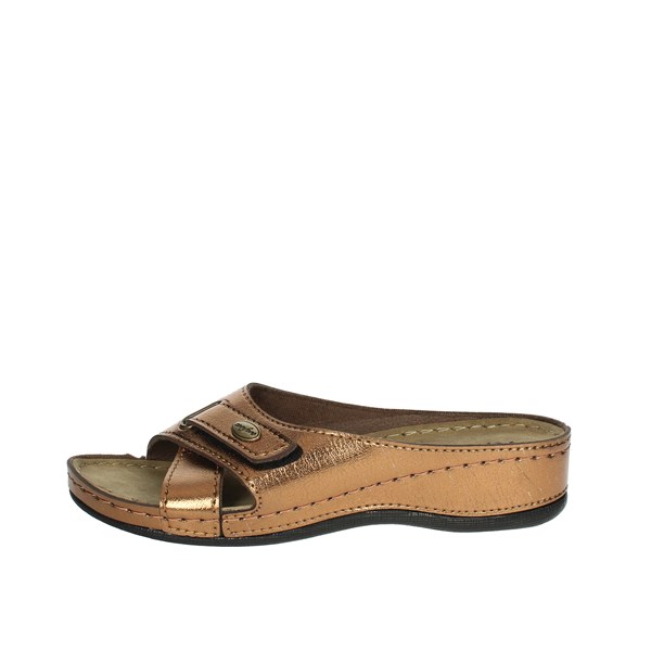 Riposella Shoes Flat Slippers Bronze  15001
