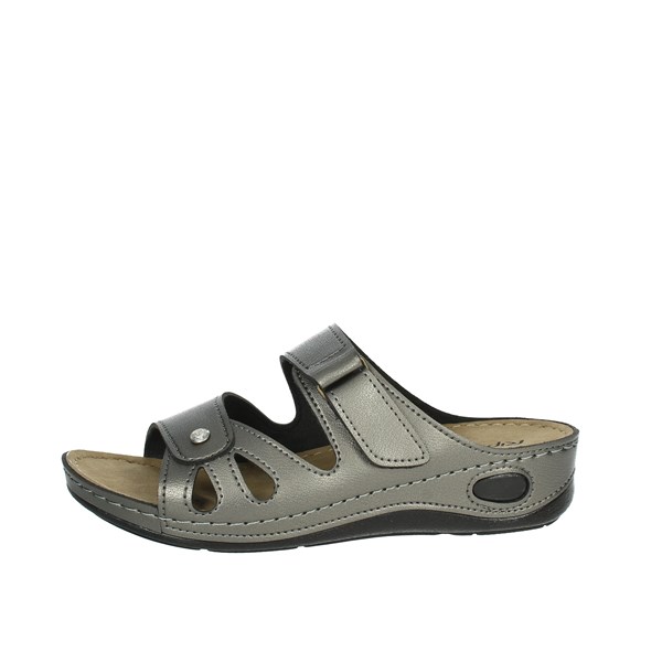 Riposella Shoes Flat Slippers Charcoal grey 15007