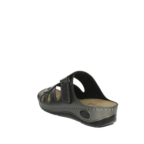 Riposella Shoes Flat Slippers Charcoal grey 15007