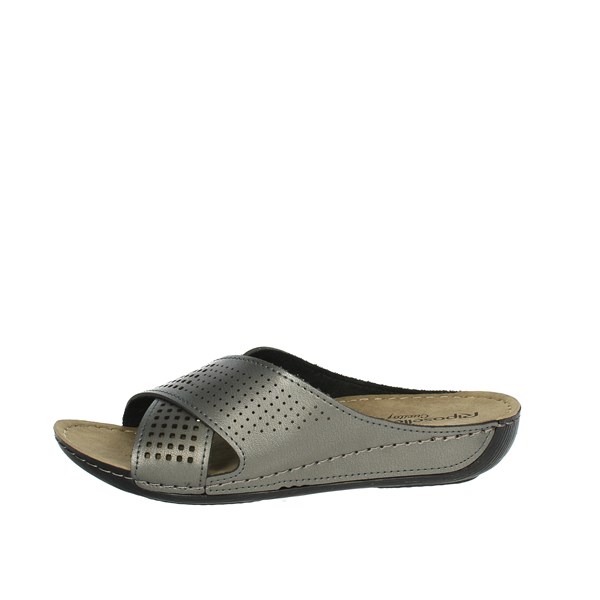 Riposella Shoes Flat Slippers Charcoal grey 16004