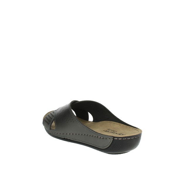 Riposella Shoes Flat Slippers Charcoal grey 16004
