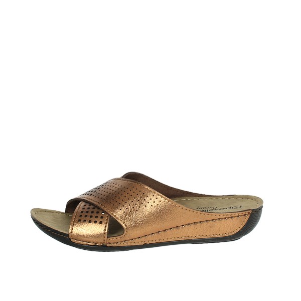 Riposella Shoes Flat Slippers Bronze  16004
