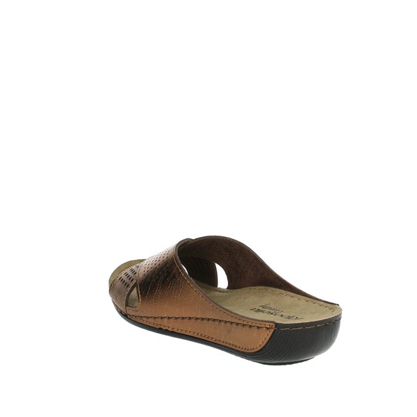 Riposella Shoes Flat Slippers Bronze  16004