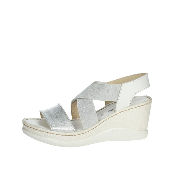 Riposella Shoes Platform Sandals Silver 40811