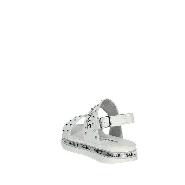 Gaelle Paris Shoes Flat Sandals White G-1871