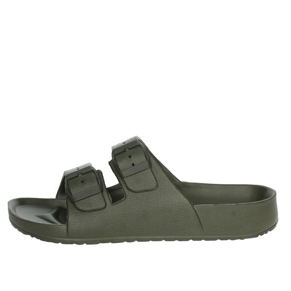 Lumberjack Shoes Flat Slippers Dark Green SMG3206-001
