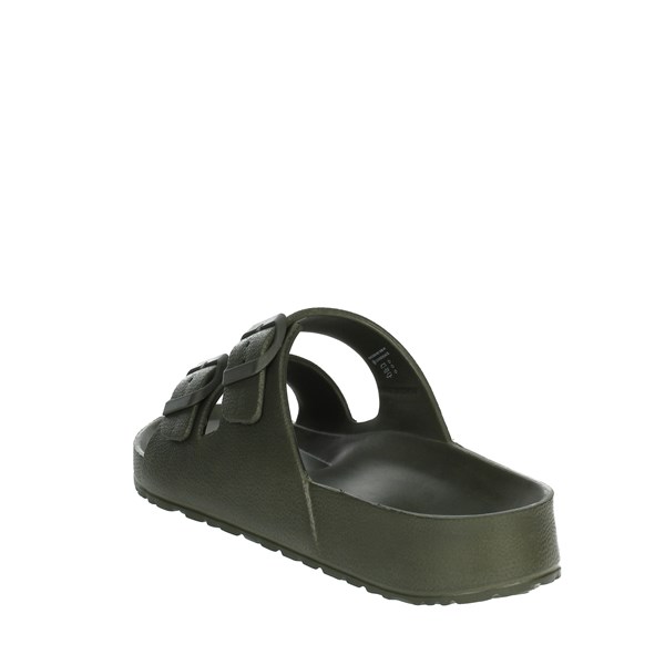 Lumberjack Shoes Flat Slippers Dark Green SMG3206-001