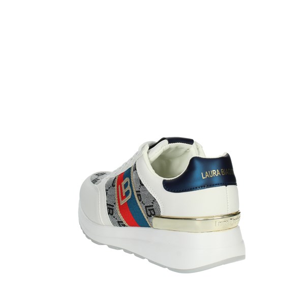 Laura Biagiotti Shoes Sneakers White/Blue 8007