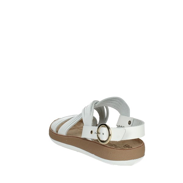 Fantasy Sandals Shoes Flat Sandals White S093 LINDA