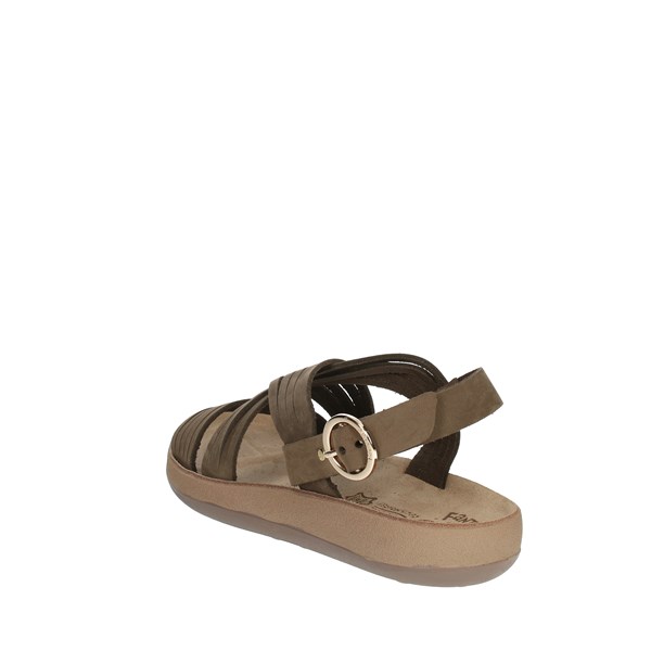 Fantasy Sandals Shoes Flat Sandals Brown S093 LINDA