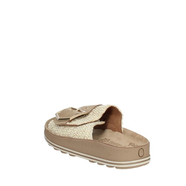 Fantasy Sandals Shoes Flat Slippers Beige S335 KORINA