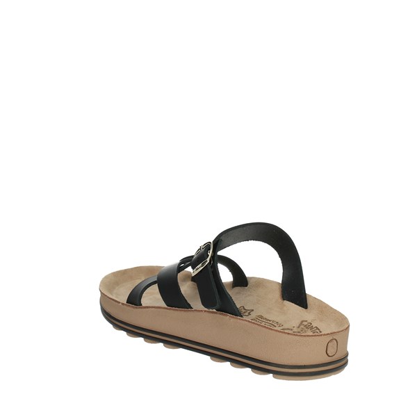 Fantasy Sandals Shoes Flip Flops Black S307 ARIADNI