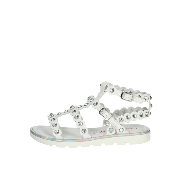 Laura Biagiotti Love Shoes Flat Sandals White 8399