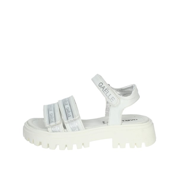 Gaelle Paris Shoes Flat Sandals White G-1890