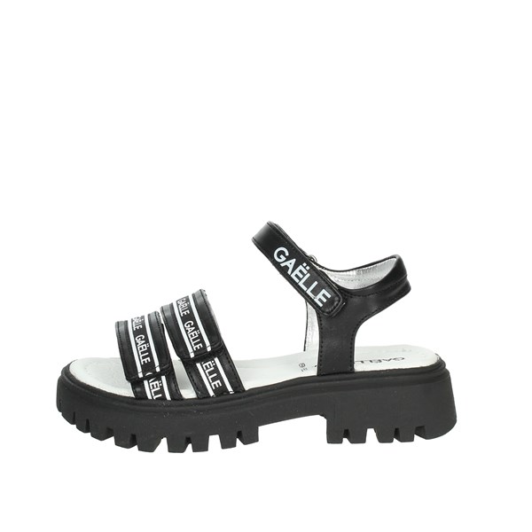 Gaelle Paris Shoes Flat Sandals Black G-1890