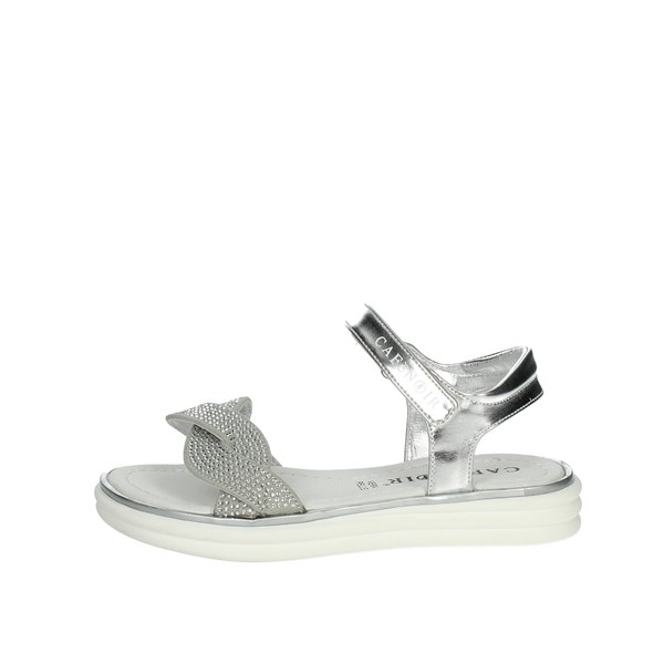 Cafenoir Shoes Flat Sandals Silver C-2110